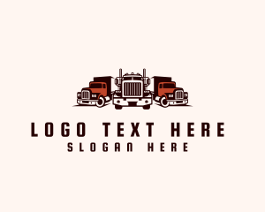 Cargo Shipping - Heavy Cargo Truck Logistics logo design