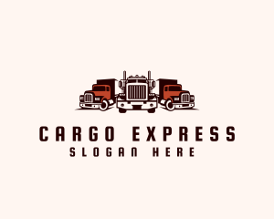 Heavy Cargo Truck Logistics logo design