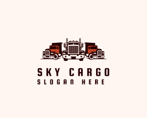 Heavy Cargo Truck Logistics logo design