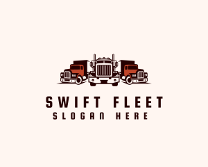 Heavy Cargo Truck Logistics logo design