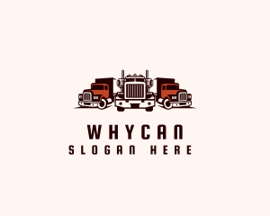 Trucking - Heavy Cargo Truck Logistics logo design