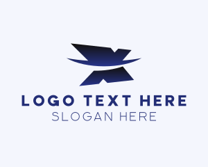 Network - Swoosh Tech Software Letter X logo design