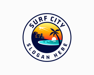 City Beach Resort logo design