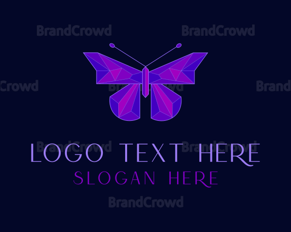 Geometric Butterfly Jewelry Logo