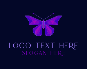 Diamond - Geometric Butterfly Jewelry logo design