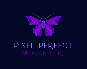 Geometric Butterfly Jewelry logo design