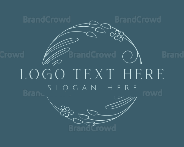 Elegant Ornamental Wreath Logo