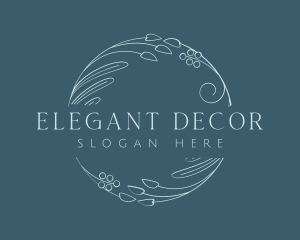 Ornamental - Elegant Ornamental Wreath logo design