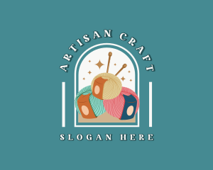 Craft - Knitting Yarn Crafting logo design