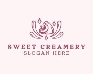 Sweet Mochi Dessert logo design