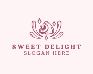 Sweet Mochi Dessert logo design