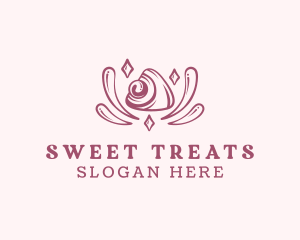 Sweet Mochi Dessert logo design