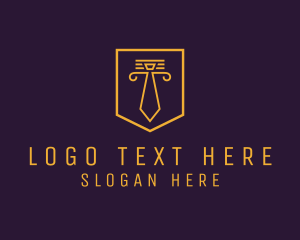 Column - Professional Business Necktie logo design