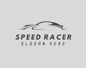 Sleek Sports Car Racer logo design