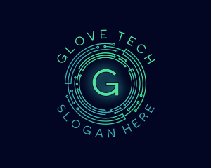 Cyber Tech Circuit logo design