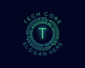 Cyber Tech Circuit logo design