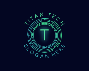 Cyber Tech Circuit logo design