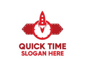 Minute - Red Rocket Wristwatch logo design