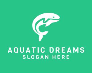 Aquatic Killer Whale logo design