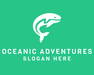 Whale Watching - Aquatic Killer Whale logo design