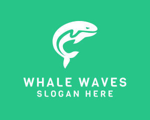 Aquatic Killer Whale logo design