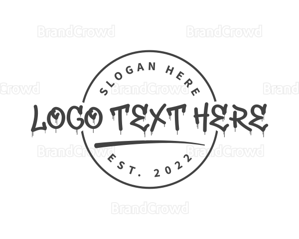 Graffiti Streetwear Wordmark Logo