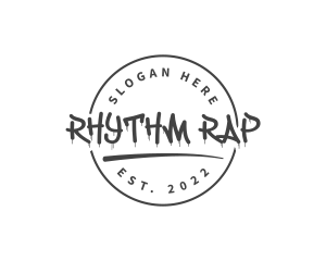 Rap - Graffiti Streetwear Wordmark logo design