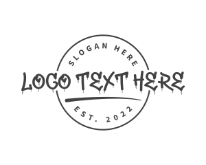 Streetwear - Graffiti Streetwear Wordmark logo design
