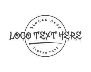 Graffiti Streetwear Wordmark Logo