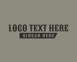 Western - Hipster Rodeo Brand logo design