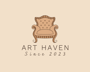 Simple Armchair Furniture logo design