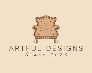 Simple Armchair Furniture logo design