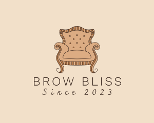 Simple Armchair Furniture logo design