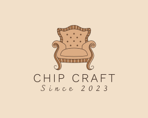 Simple Armchair Furniture logo design