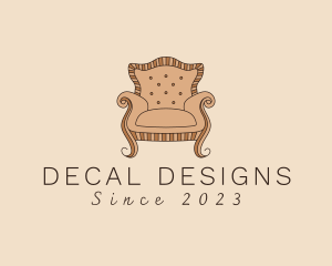 Simple Armchair Furniture logo design