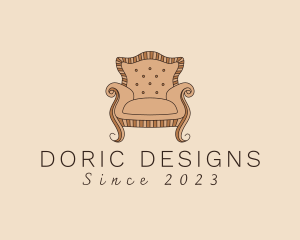 Simple Armchair Furniture logo design