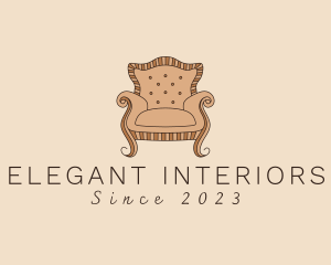 Simple Armchair Furniture logo design