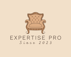 Simple Armchair Furniture logo design