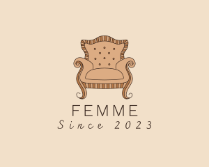 Simple Armchair Furniture logo design