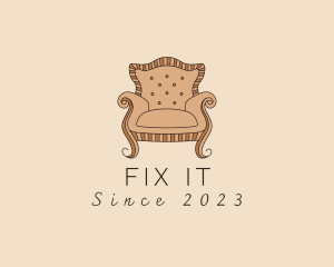 Simple Armchair Furniture logo design