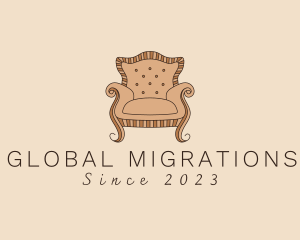 Simple Armchair Furniture logo design