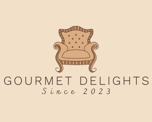 Simple Armchair Furniture logo design