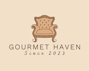 Simple Armchair Furniture logo design