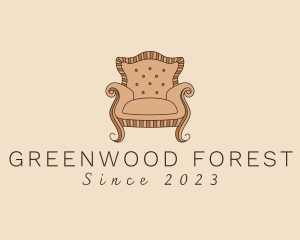 Simple Armchair Furniture logo design