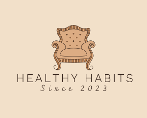 Simple Armchair Furniture logo design