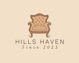 Simple Armchair Furniture logo design