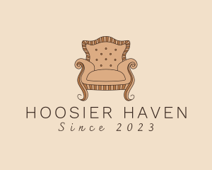 Simple Armchair Furniture logo design