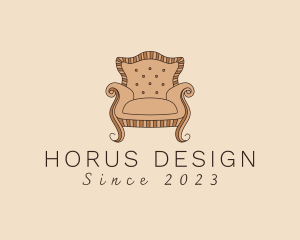 Simple Armchair Furniture logo design