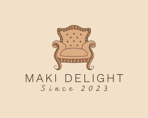 Simple Armchair Furniture logo design