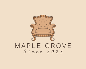 Simple Armchair Furniture logo design